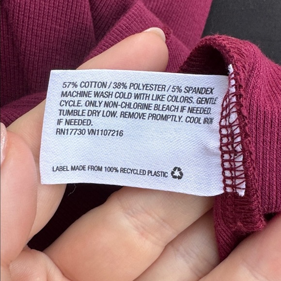 The Nines by Hatch maroon scoop neck midi dress, size Large - Picture 8 of 9